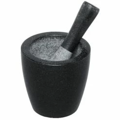 Avanti Tall Mortar And Pestle 13cm - Black
