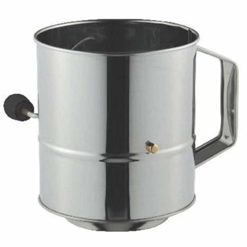 Avanti Stainless Steel Crank Handle Flour Sifter - 5 Cup 1 Avanti Stainless Steel Crank Handle Flour Sifter - 5 Cup
