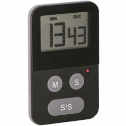 Avanti Digital Slim Timer with Light Black