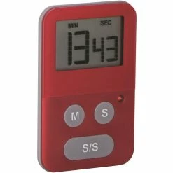 Avanti Digital Slim Timer with Light Red