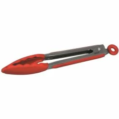 Avanti Silicone Stainless Steel Tongs 23cm - Red