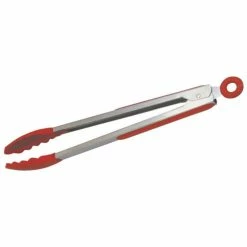 Avanti Silicone Stainless Steel Tongs 30cm - Red