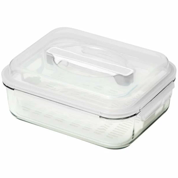 Glasslock Handy Food Container + Insert 1 Glasslock Handy Food Container + Insert