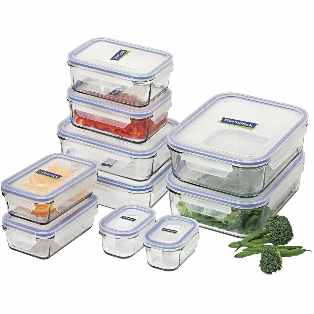 Glasslock Tempered Glass Containers - 10 Piece Set 1 Glasslock Tempered Glass Containers - 10 Piece Set