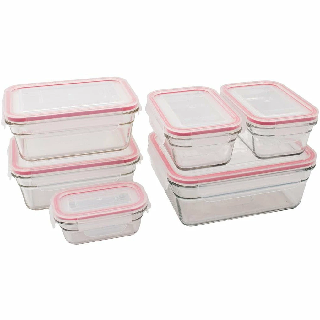 Glasslock Oven Safe Glass Container Set - 6 Piece 1 Glasslock Oven Safe Glass Container Set - 6 Piece