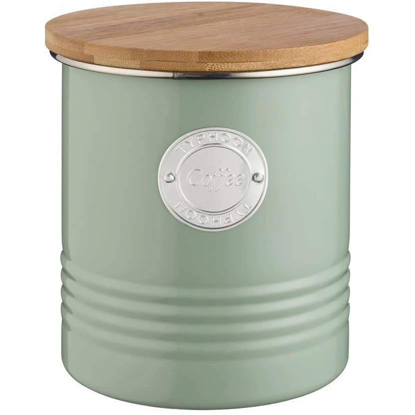 Typhoon Coffee Canister 1 Litre - Sage 1 Typhoon Coffee Canister 1 Litre - Sage