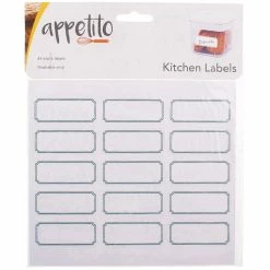Appetito Blank Kitchen Labels - Pack 45