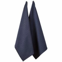 Ladelle Eco Recycled Kitchen Towel Navy - 2 Piece Set