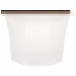 Appetito Silicone Reusable Food Storage Bag 1.5 Litre 27.5cm x 21.5cm - White