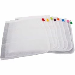 Appetito Mesh Produce Bags - Set of 8 with Pouch - Green