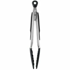 OXO Good Grips Tongs with Silicone Heads - 23cm Stainless Steel