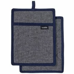 Ladelle Eco Recycled Navy 2pk Pot Holder