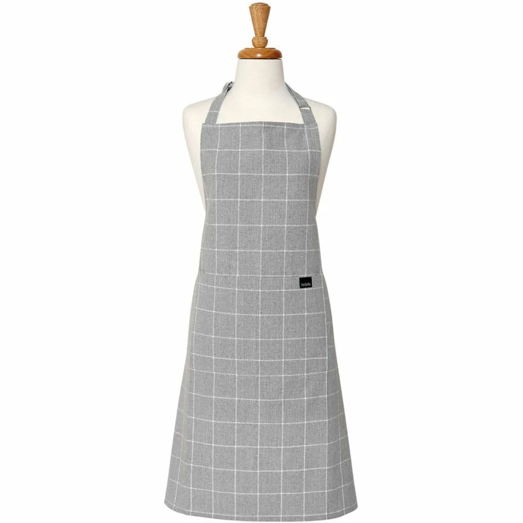 Ladelle Eco Check Grey Apron 1 Ladelle Eco Check Grey Apron