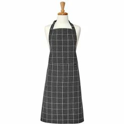 Ladelle Eco Check Charcoal Apron