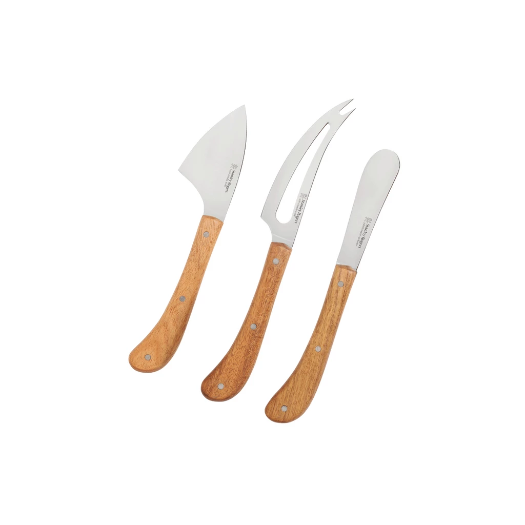 Stanley Rogers Pistol Grip Acacia Cheese 3 Piece Set 1 Stanley Rogers Pistol Grip Acacia Cheese 3 Piece Set