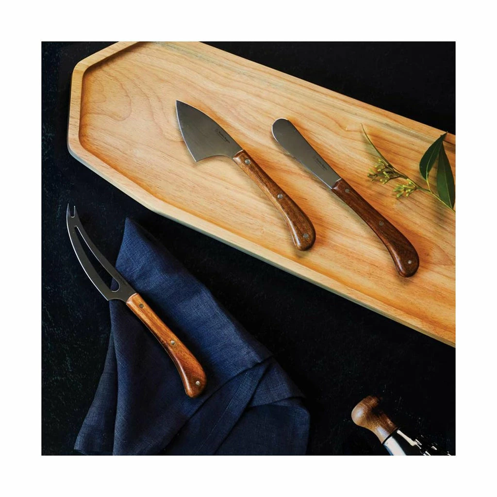 Stanley Rogers Pistol Grip Acacia Cheese 3 Piece Set 2 Stanley Rogers Pistol Grip Acacia Cheese 3 Piece Set - Image 2