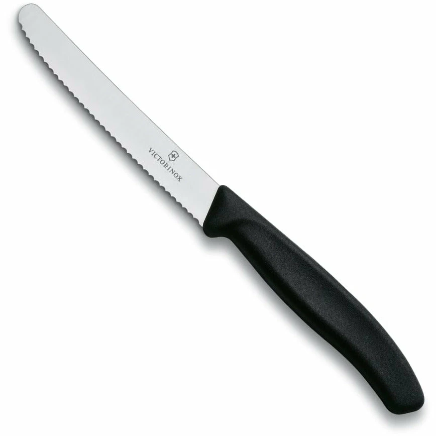 Victorinox Tomato And Sausage Knife 11cm Black 1 Victorinox Tomato And Sausage Knife 11cm Black