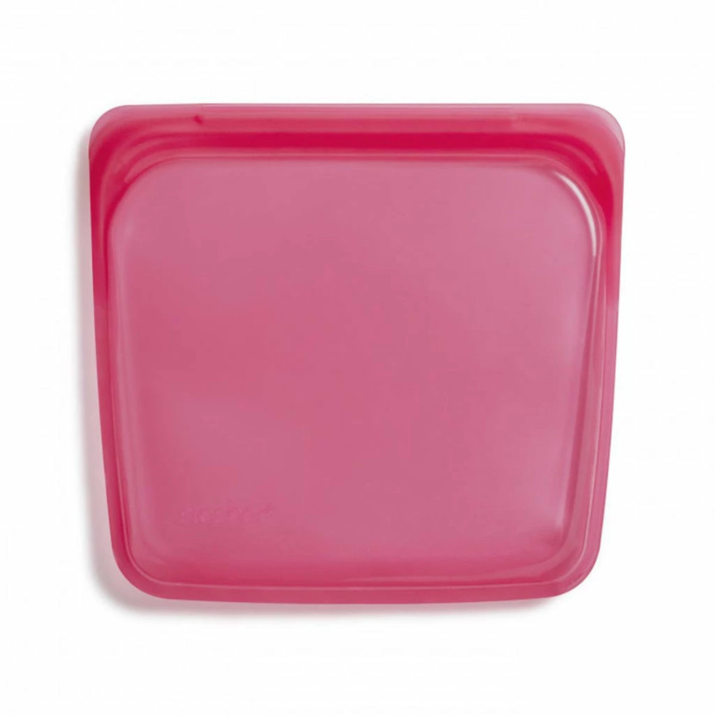 STASHER Sandwich Bag 450ml - Raspberry 1 STASHER Sandwich Bag 450ml - Raspberry