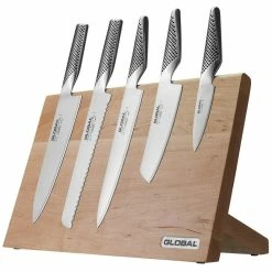 Global Takumi Maple Knife Block - 6 Piece Set