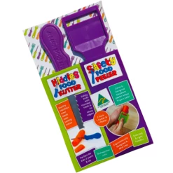 Safety Food Kutter Kiddies Food Kutter and Safety Food Peeler Twin Pack Purple