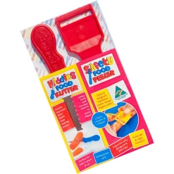 Safety Food Kutter Kiddies Food Kutter and Safety Food Peeler Twin Pack Red