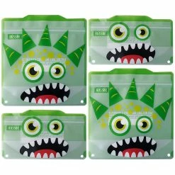 RUSSBE Snack/Sandwich Bags Set Of 4 - Green Monster