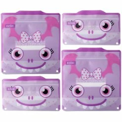 RUSSBE Snack/Sandwich Bags Set Of 4 - Purple Monster