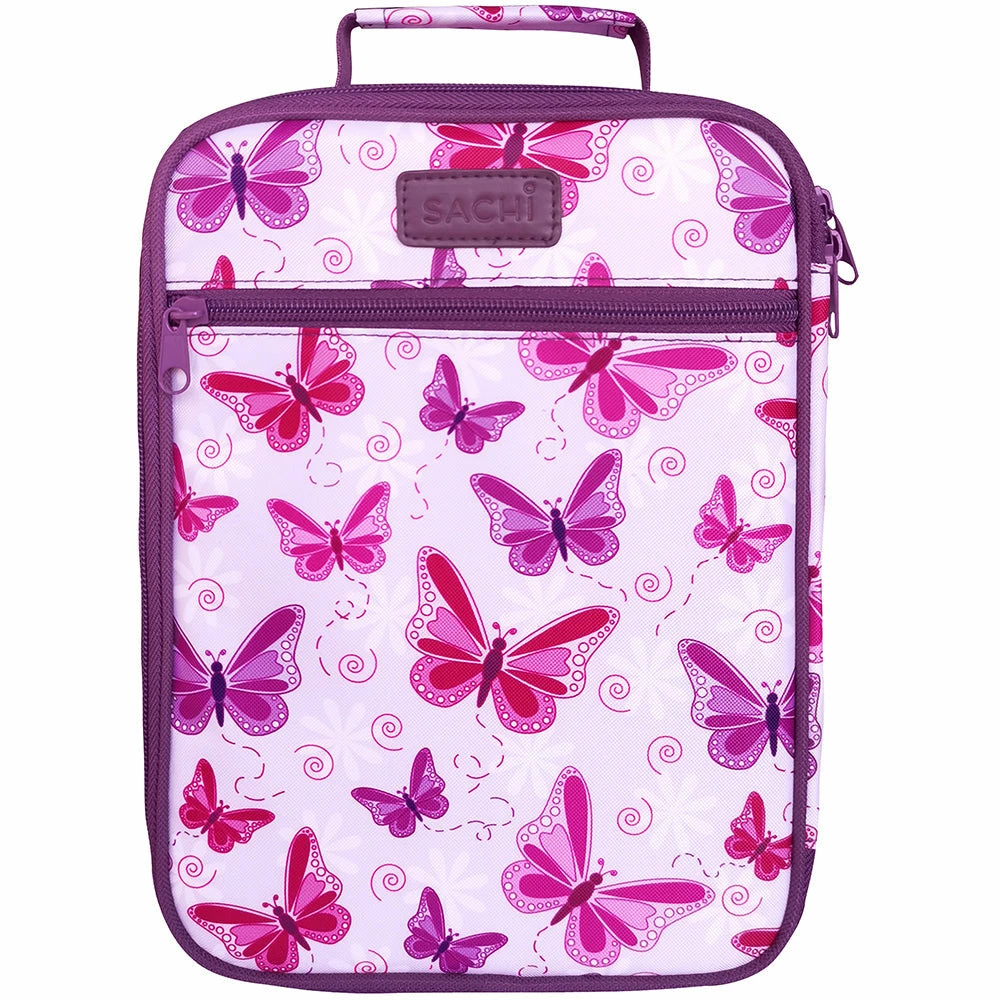 Sachi Insulated Junior Lunch Tote - Butterflies 1 Sachi Insulated Junior Lunch Tote - Butterflies