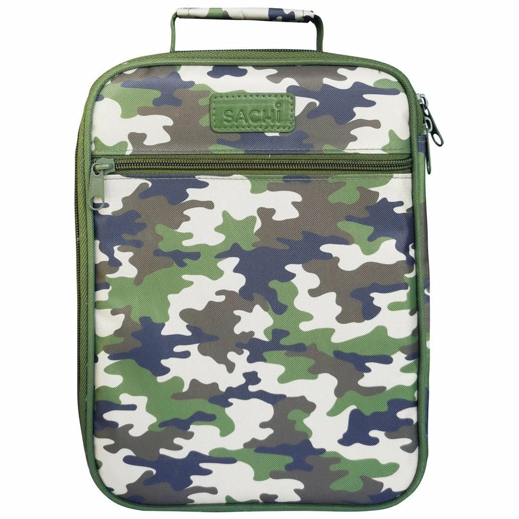 Sachi Insulated Junior Lunch Tote - Camo Green 1 Sachi Insulated Junior Lunch Tote - Camo Green