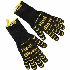 ChefTech Heat Resistant Gloves - Pair - Yellow On Black