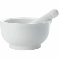 Maxwell and Williams White Basics Mortar And Pestle 12cm