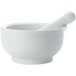 Maxwell and Williams White Basics Mortar And Pestle 9cm