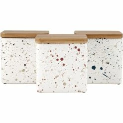 Ladelle Abode Speckled Assorted Canister - Charcoal