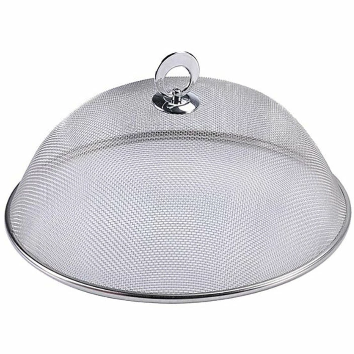 Appetito Stainless Steel Round Mesh Food Cover 35Cm 1 Appetito Stainless Steel Round Mesh Food Cover 35Cm