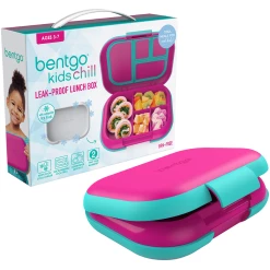 Bentgo Kids Chill Leak Proof Bento Lunch Box Fuchsia Teal
