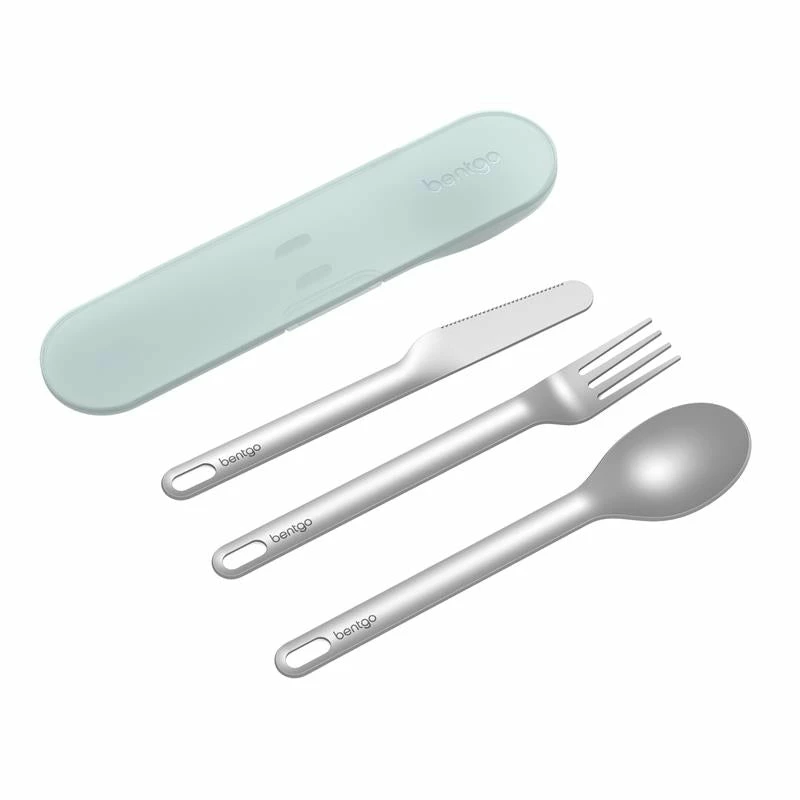 Bentgo Travel Utensil Set Aqua 1 Bentgo Travel Utensil Set Aqua