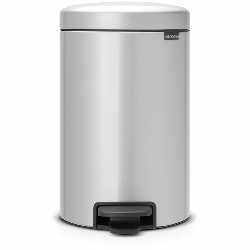 Brabantia Pedal Bin Newicon 12L Metallic Grey 1 Brabantia Pedal Bin Newicon 12L Metallic Grey