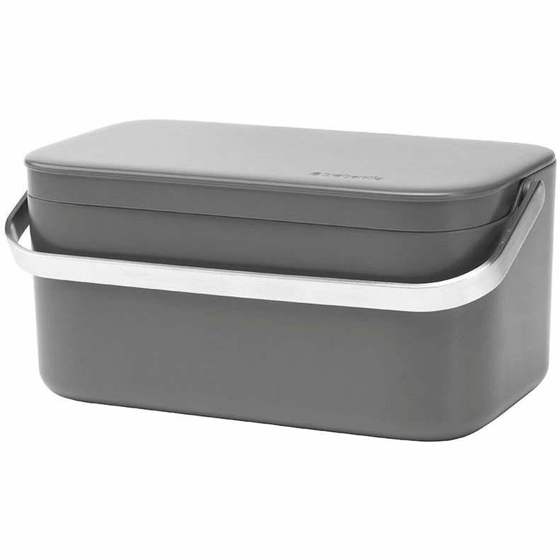 Brabantia Food Waste Caddy Dark Grey 1 Brabantia Food Waste Caddy Dark Grey