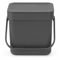 Brabantia Waste Bin Sort & Go 3L Grey