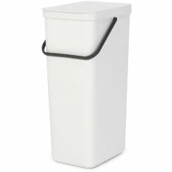 Brabantia Waste Bin Sort&Go 40L White