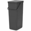 Brabantia Waste Bin Sort&Go 40L Grey