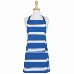 Ladelle Butcher Stripe Cobalt Teen Apron