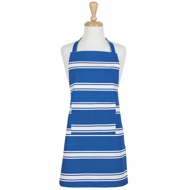 Ladelle Butcher Stripe Cobalt Teen Apron 1 Ladelle Butcher Stripe Cobalt Teen Apron