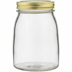 Ecology Source Glass Jar with Lid - 1 Litre