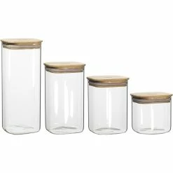 Ecology Pantry Square Canisters - Set of 4