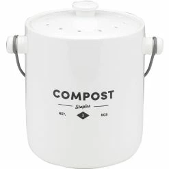 Ecology Staples Foundry Compost Bin With Handle 23 x 18 x 23cm