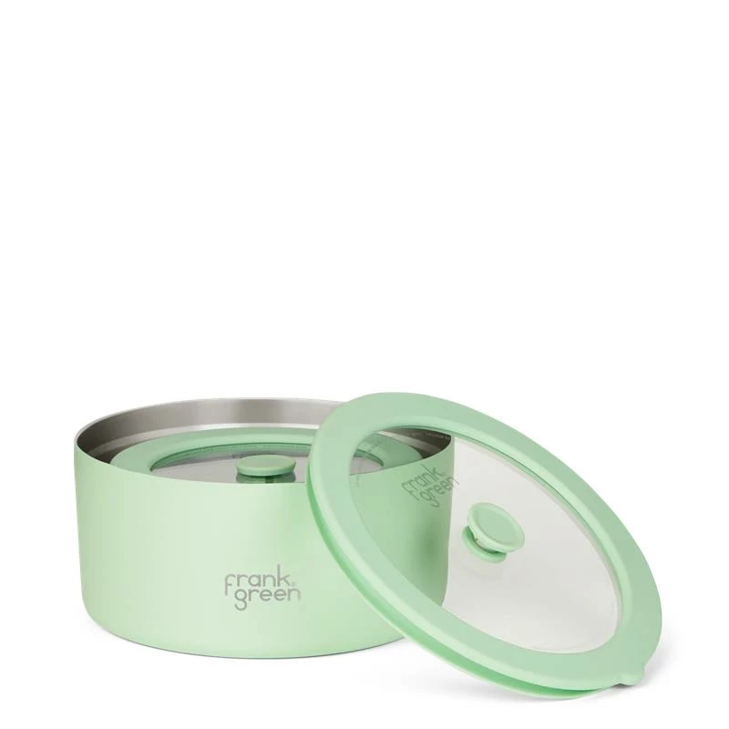 Frank Green Pack of 2 Stainless Steel Bowls with Lid - Mint Gelato