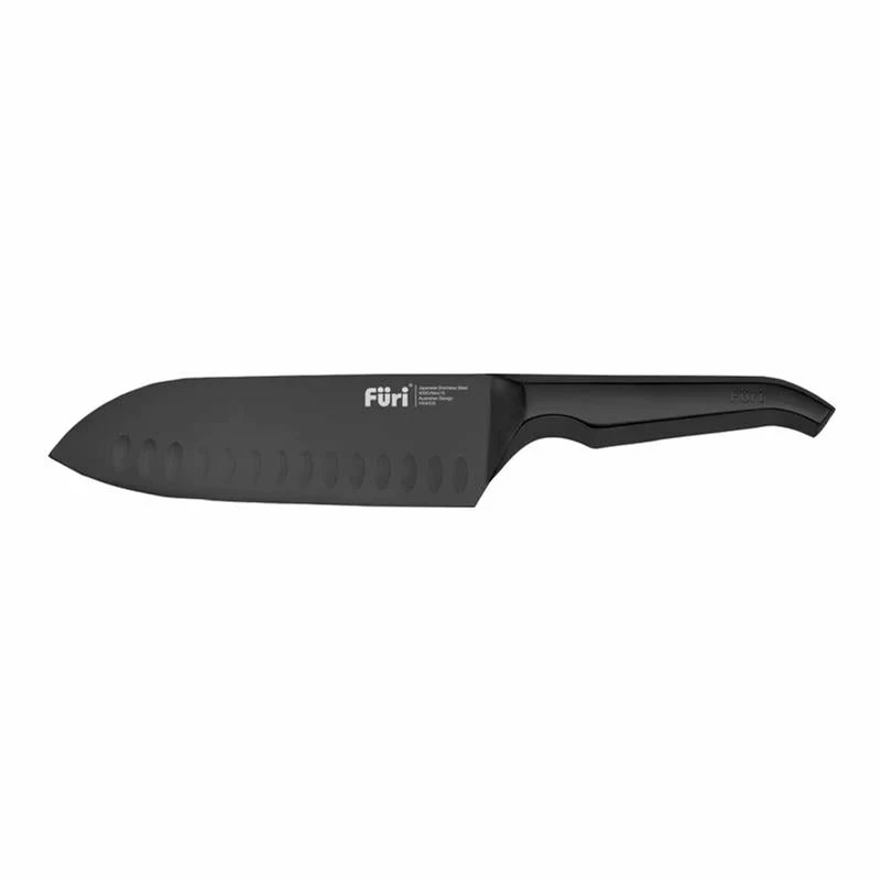 Furi Pro Jet Black East/West Santoku Knife 17cm 1 Furi Pro Jet Black East/West Santoku Knife 17cm