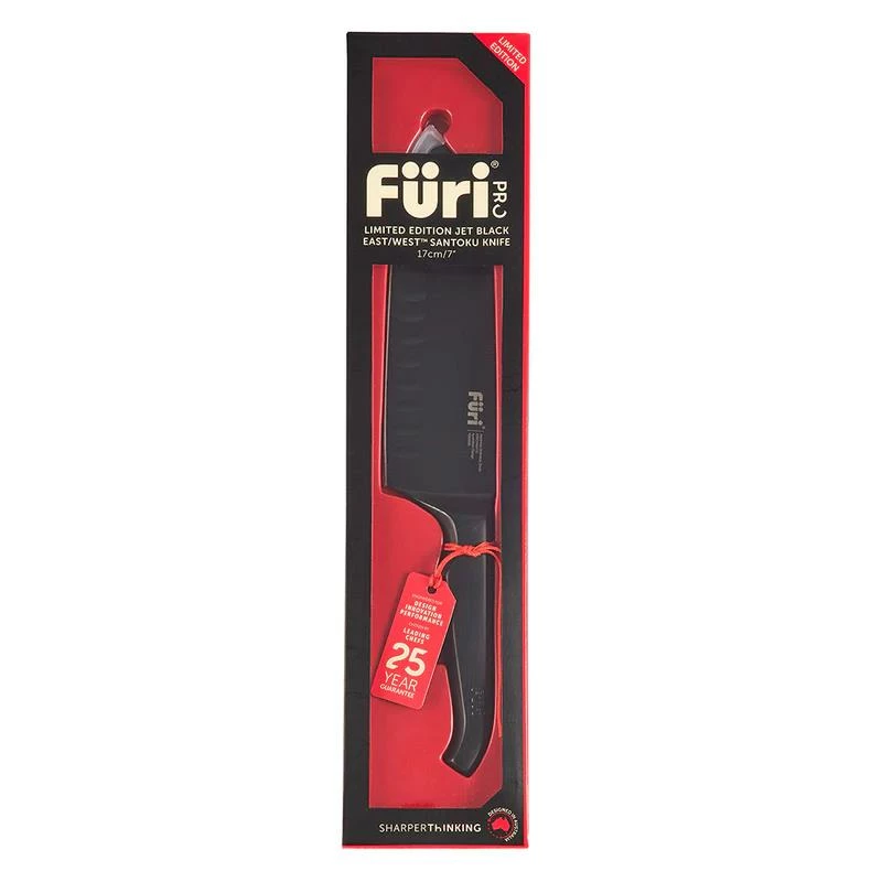 Furi Pro Jet Black East/West Santoku Knife 17cm 3 Furi Pro Jet Black East/West Santoku Knife 17cm - Image 3