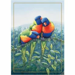 Maxwell and Williams Birds Of Australia Anniversary Tea Towel - Lorikeet